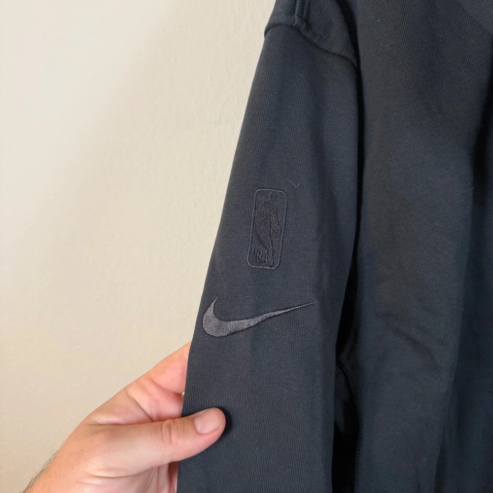 Nike NBA Brooklyn Nets Dri Fit Standard‎ Issue Full Zip Hoodie Mens Size L